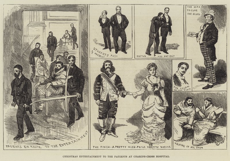 Intrattenimento natalizio per i pazienti al Charing-Cross Hospital da Alfred Courbould