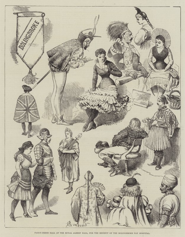 Ballo in maschera alla Royal Albert Hall, a beneficio del Bolingbroke Pay Hospital da Alfred Courbould
