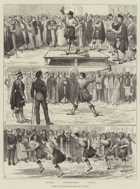 Giochi della Brigata delle Highland al Cairo da Alfred Courbould