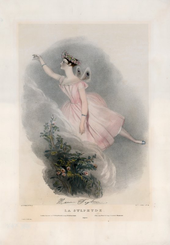 Marie Taglioni in La Sylphyde da Alfred Edward Chalon