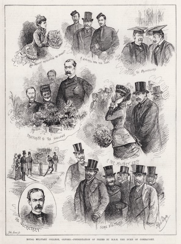 Royal Military College, Oxford, Presentazione dei premi da parte di SAR il Duca di Connaught da Alfred Gish Bryan