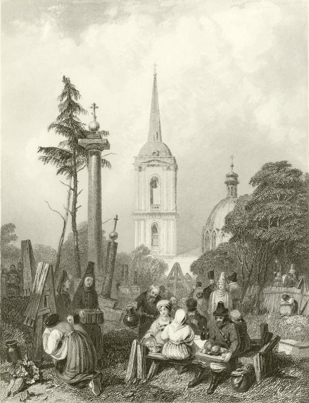 Cimitero della Chiesa di Smolensko da Alfred Gomersal Vickers