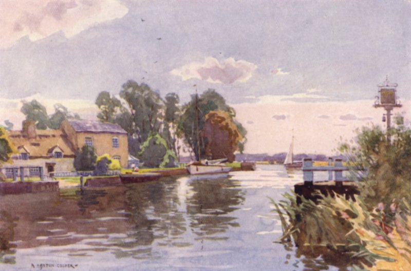Horning Ferry, sul Bure, Norfolk da Alfred Heaton Cooper