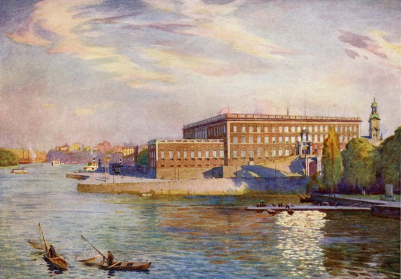 Il Palazzo Reale, Stoccolma da Alfred Heaton Cooper