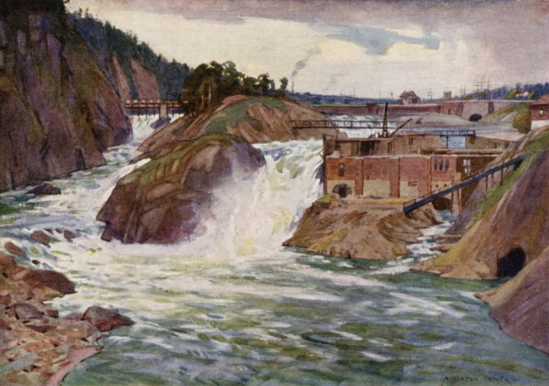 cascate di Trollhattan da Alfred Heaton Cooper