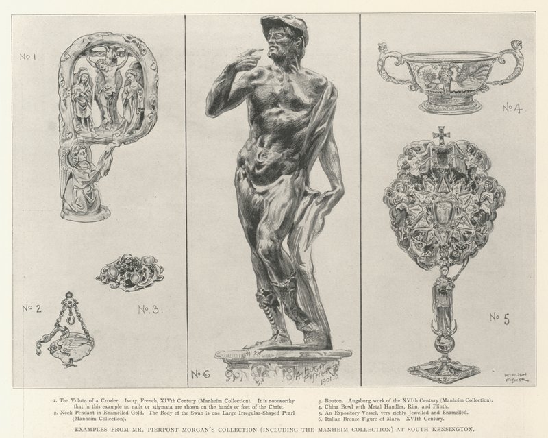 Esempi dalla Collezione di Mr Pierpont Morgan (inclusa la Collezione Manheim) a South Kensington da Alfred Hugh Fisher