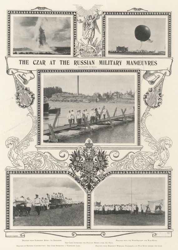 Lo Zar alle manovre militari russe da Alfred Hugh Fisher