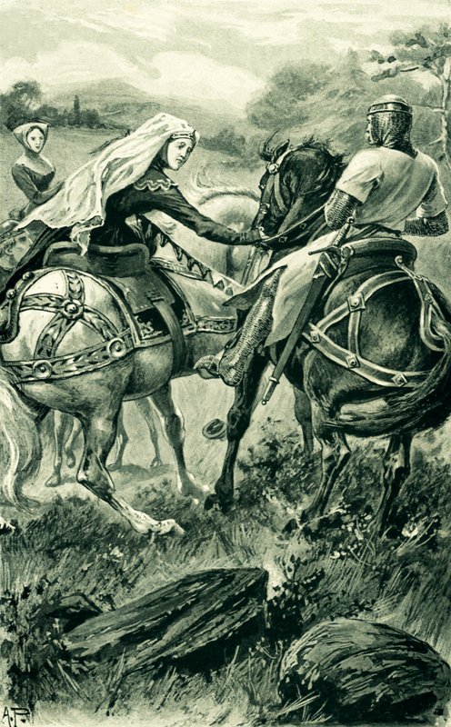 La Contessa di Carrick e Robert De Bruce da Alfred Pearse