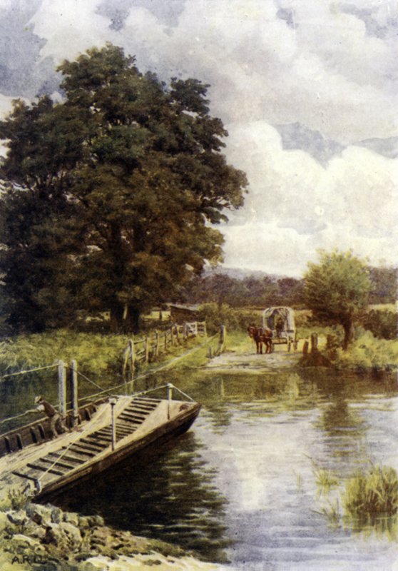 Traghetto di Bablock Hythe da Alfred Robert Quinton