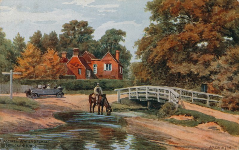 Brockley Water Splash, Brockenhurst da Alfred Robert Quinton