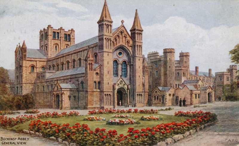 Abbazia di Buckfast (litografia a colori) da Alfred Robert Quinton
