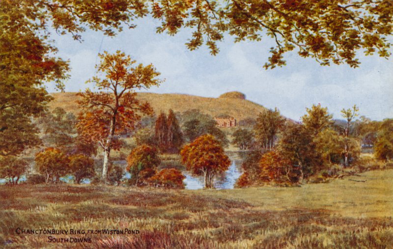 Chanctonbury Ring, da Wiston Pond, South Downs da Alfred Robert Quinton