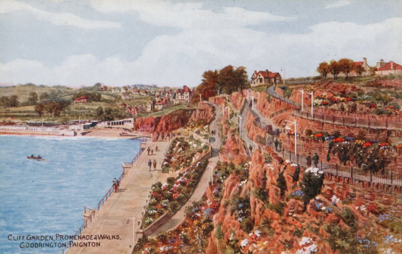 Giardino della scogliera, passeggiata e camminate, Goodrington, Paignton da Alfred Robert Quinton