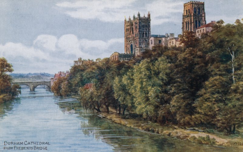 Cattedrale di Durham, dal ponte Prebends da Alfred Robert Quinton