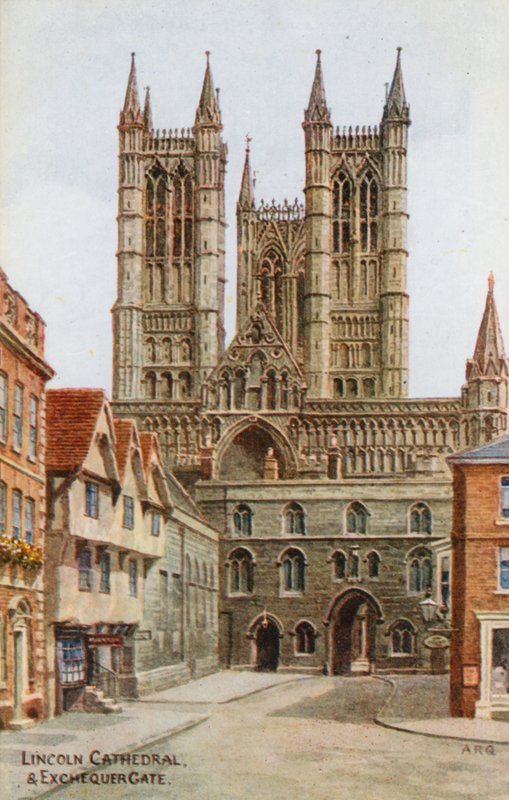 Cattedrale di Lincoln e Exchequer Gate da Alfred Robert Quinton