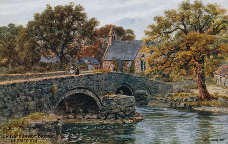 Ponte di Llanystrumwdy, vicino a Criccieth da Alfred Robert Quinton