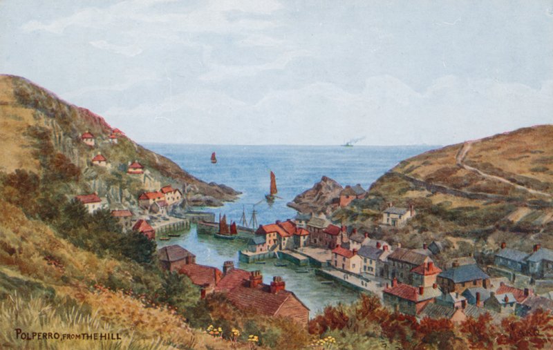 Polperro, dalla collina da Alfred Robert Quinton