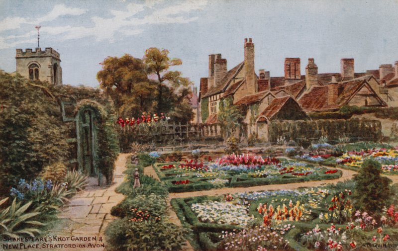 Il giardino dei nodi di Shakespeare, New Place, Stratford-on-Avon da Alfred Robert Quinton