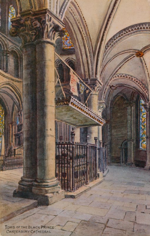 La tomba del Principe Nero, Cattedrale di Canterbury da Alfred Robert Quinton