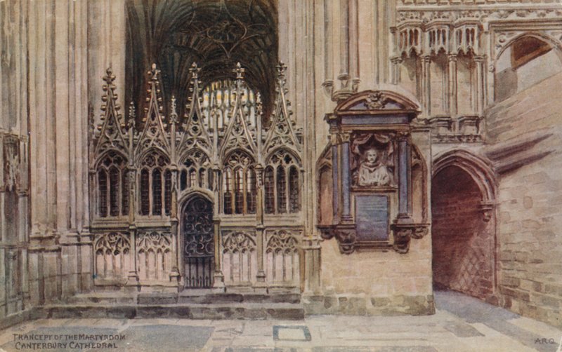 Transetto del Martirio, Cattedrale di Canterbury da Alfred Robert Quinton
