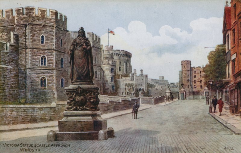 Statua di Vittoria e Approccio al Castello, Windsor da Alfred Robert Quinton