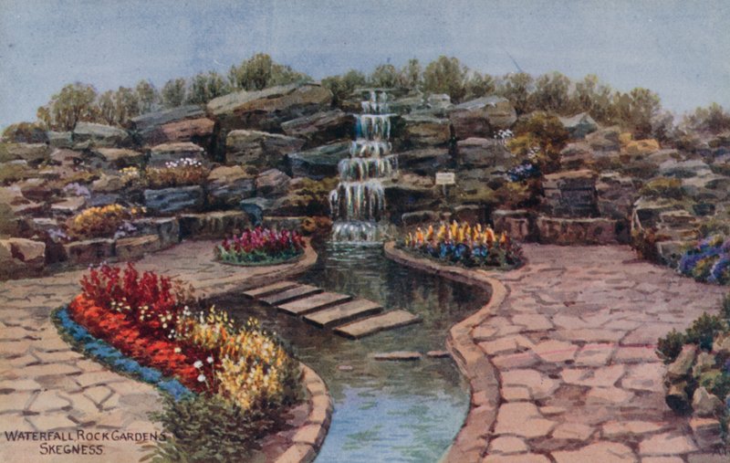 Cascata, Giardini di Roccia, Skegness da Alfred Robert Quinton