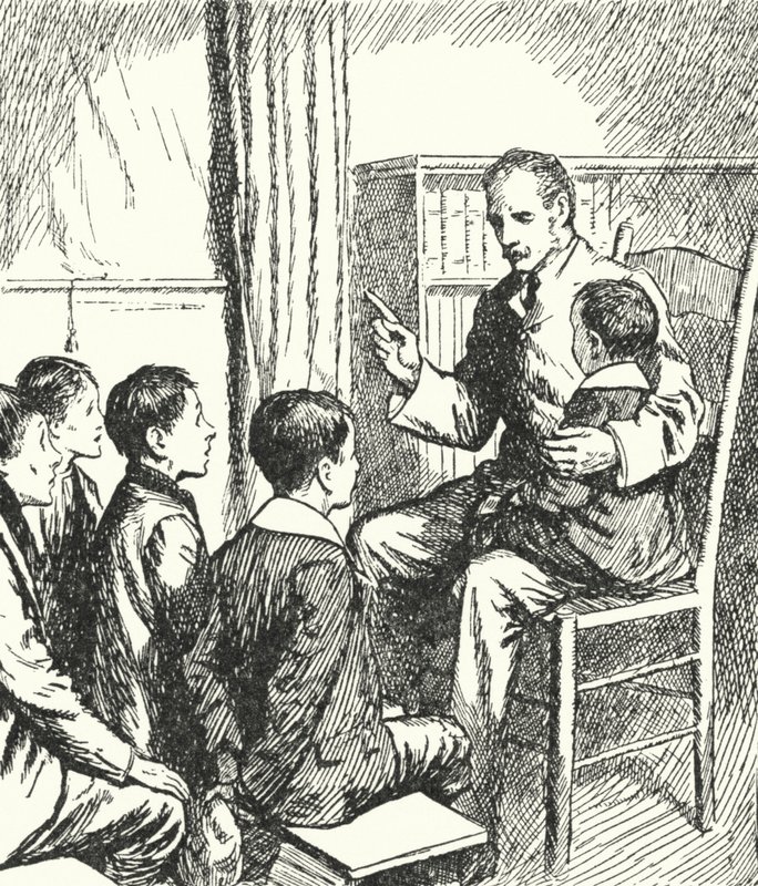 Il generale Charles George Gordon racconta ai ragazzi straccioni di Gravesend storie dalla storia inglese da Alfred Wallis Mills