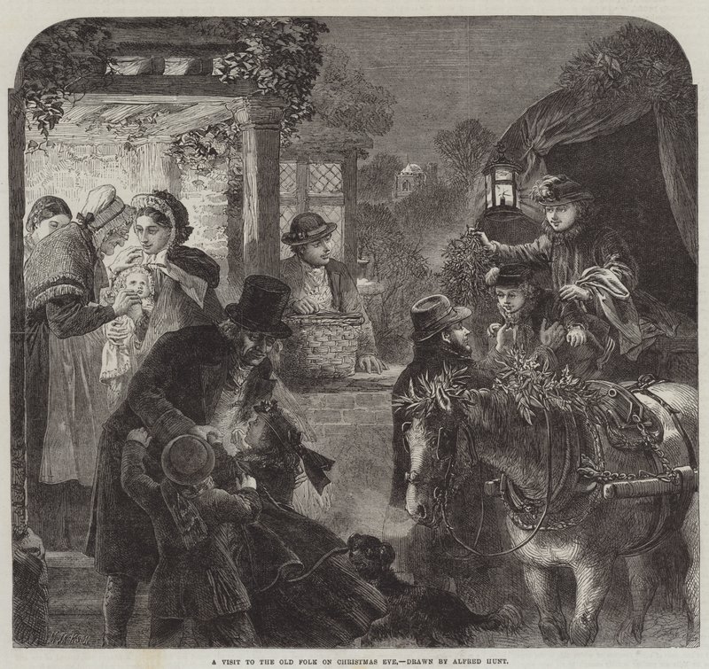 Una visita agli anziani alla vigilia di Natale da Alfred William Hunt