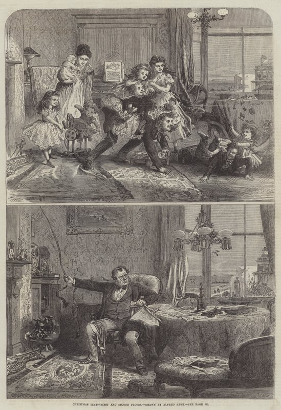 Tempo di Natale, primo e secondo piano da Alfred William Hunt