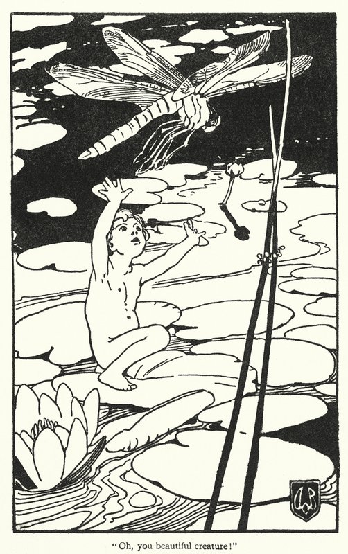 Illustrazione per The Water-Babies di Charles Kingsley da Alice Bolingbroke (after) Woodward