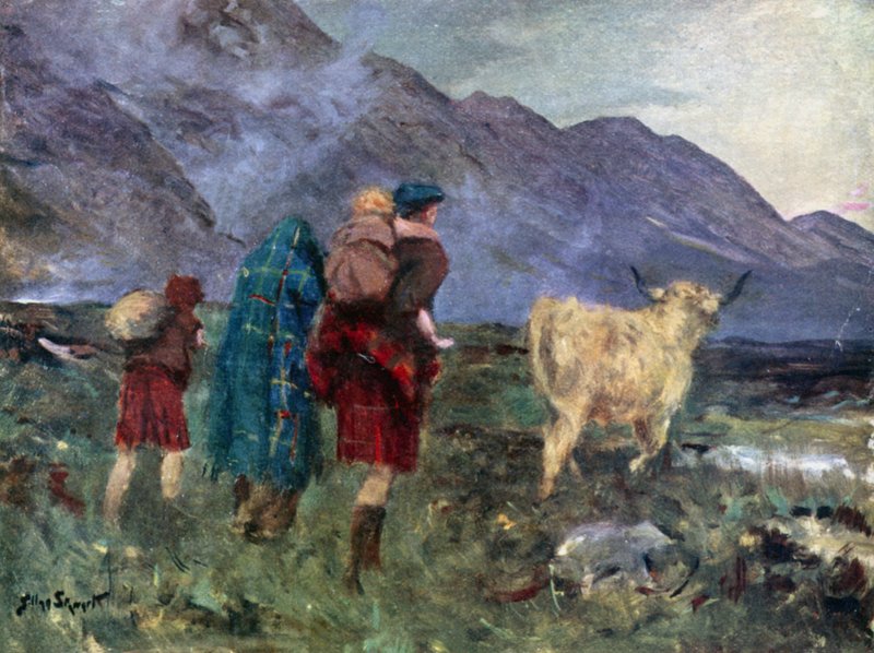 Ho sciolto la mucca e abbiamo iniziato il nostro faticoso viaggio da Allan (after) Stewart