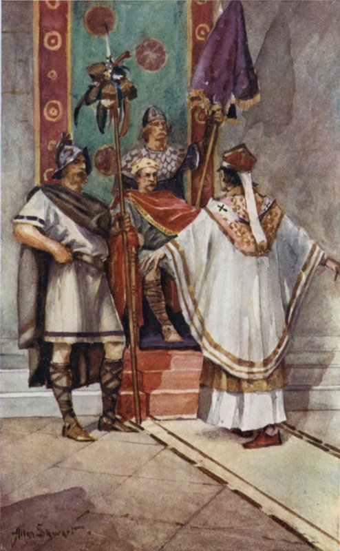 San Paolino e Re Edwin da Allan (after) Stewart