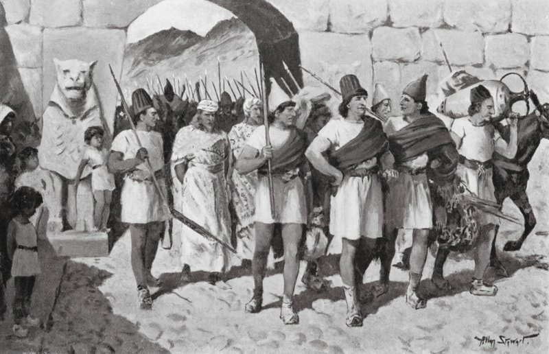 Ritorno di Shubbiluliuma dalla sua campagna siriana da Allan Stewart
