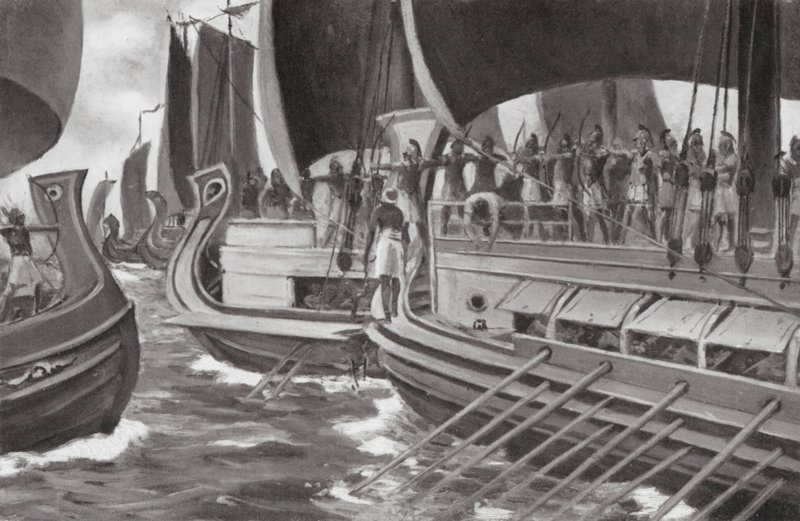 Il primo combattimento navale nella storia da Allan Stewart