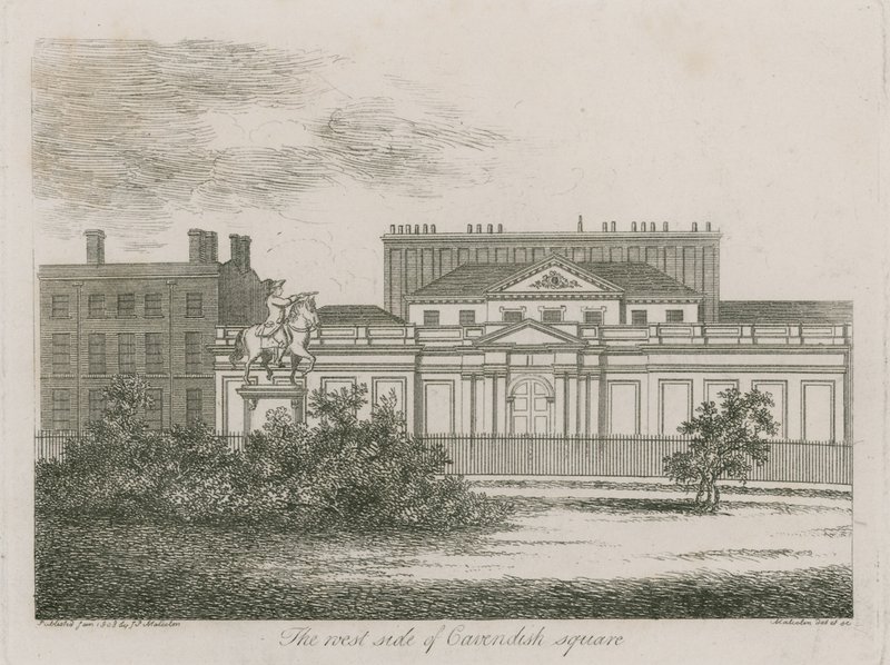 Il lato ovest di Cavendish Square, Londra da Alois Schonn