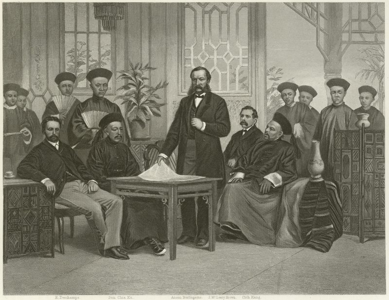 Ambasciata cinese alle potenze straniere, 1868 da Alonzo Chappel