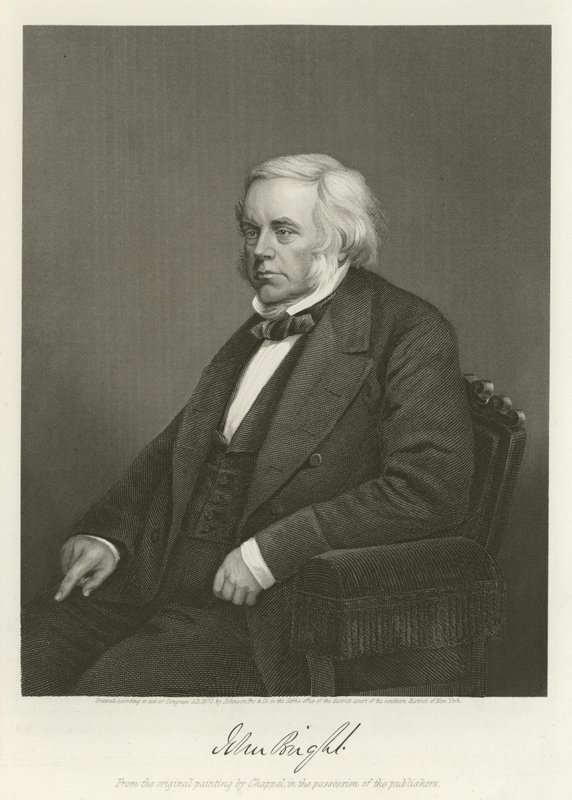 John Bright, politico radicale e liberale britannico da Alonzo Chappel
