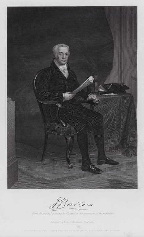 Joel Barlow (incisione) da Alonzo (after) Chappel