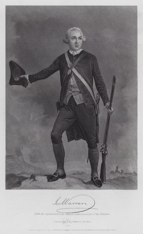 Joseph Warren (incisione) da Alonzo (after) Chappel