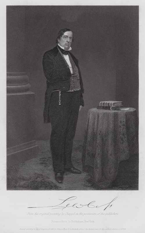Lewis Cass (incisione) da Alonzo (after) Chappel