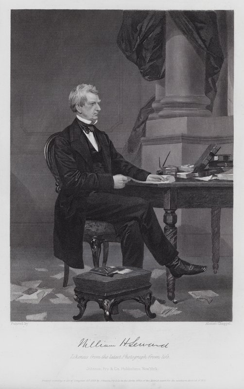 William Henry Seward (incisione) da Alonzo (after) Chappel