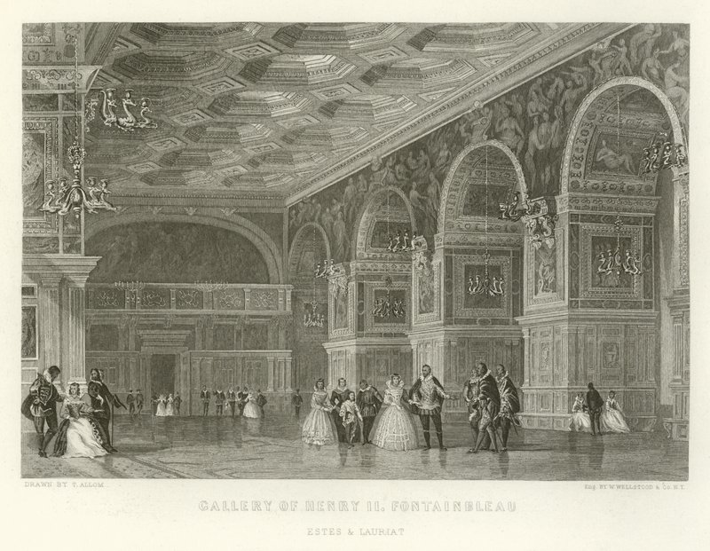 Galleria di Enrico II, Fontainebleau da Alphonse Marie de Neuville