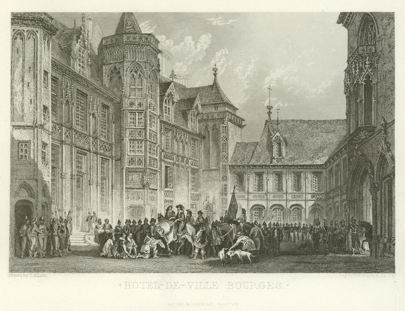 Hotel-de-Ville Bourges da Alphonse Marie de Neuville