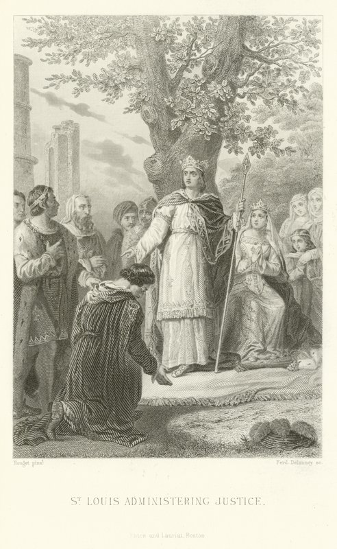 San Luigi che amministra la giustizia da Alphonse Marie de Neuville