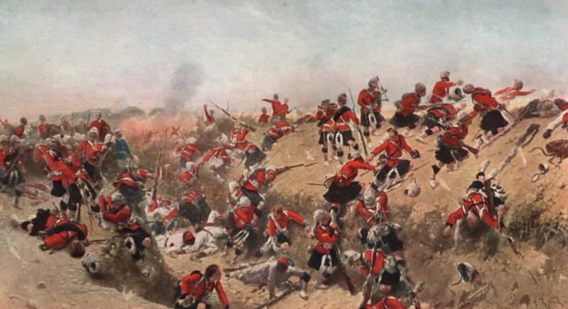 Assalto di Tel el Kebir da parte del Black Watch, Egitto, 1882 da Alphonse Marie de Neuville