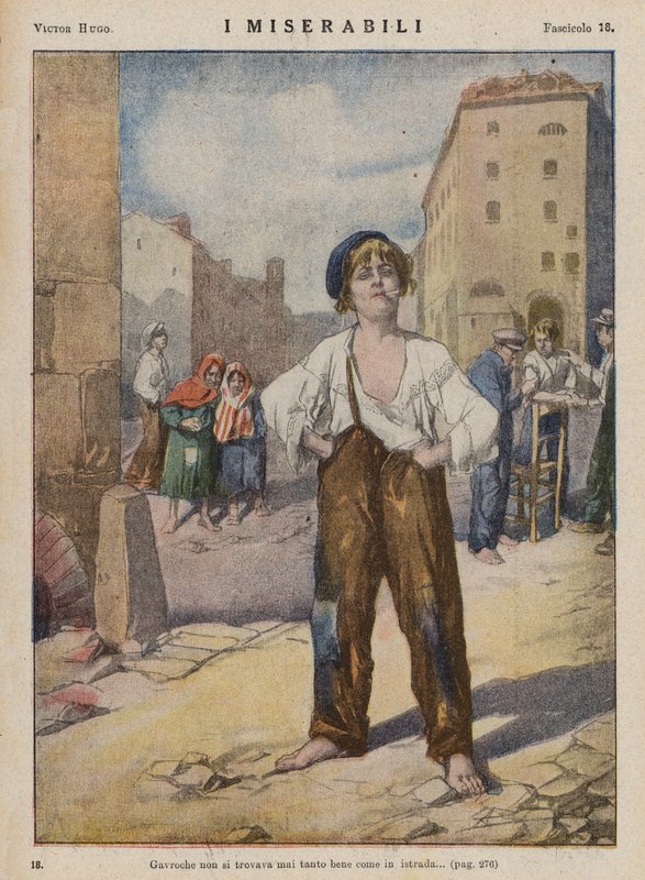 Illustrazione per I Miserabili di Victor Hugo da Ambrogio Lombardi
