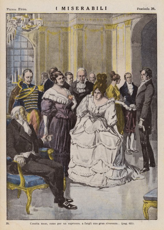 Illustrazione per I Miserabili di Victor Hugo da Ambrogio Lombardi