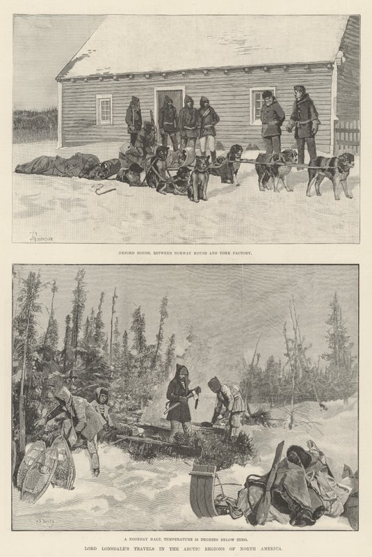 I viaggi di Lord Lonsdale nelle regioni artiche del Nord America da Amedee Forestier