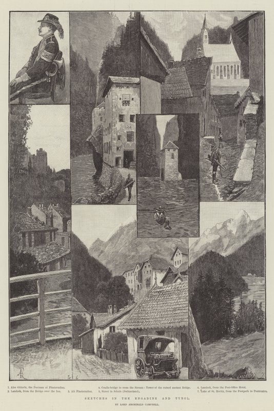 Schizzi in Engadina e Tirolo da Amedee Forestier