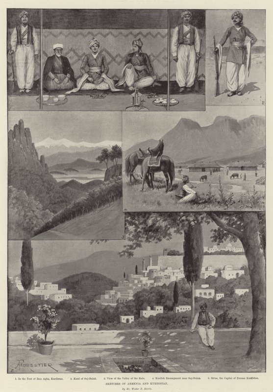 Schizzi di Armenia e Kurdistan da Amedee Forestier